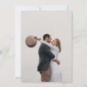 Save The Date Moderne Mariage Photo De Script éditorial (Dos)