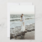 Save The Date Moderne Minimal Boho Arche Photo Double Face (Dos)
