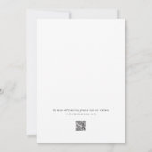 Save The Date Moderne minimal Bold Enregistrer la date typograph (Dos)