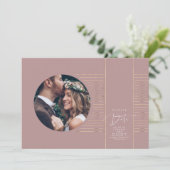 Save The Date Moderne Minimal Delicate Enregistrer La Photo Date (Debout devant)