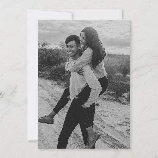 Save The Date Moderne minimal String Lights Photo Enregistrer la (Dos)