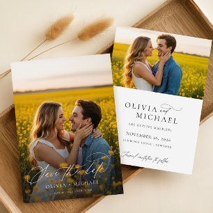Save The Date Moderne minimaliste 2 Mariage photo