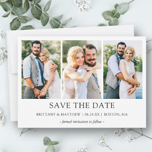 Save The Date Moderne minimaliste simple 3 photo