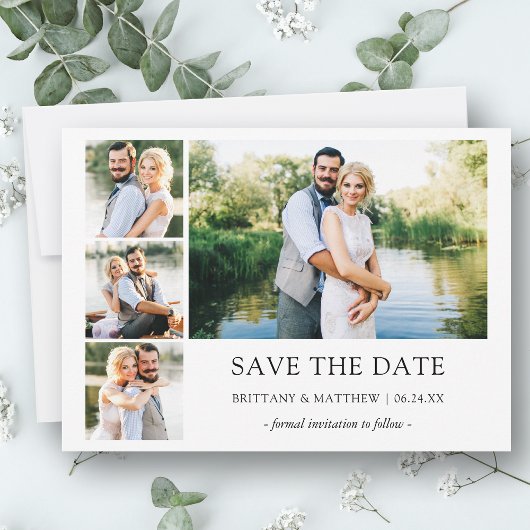 Save The Date Moderne minimaliste simple 4 photo