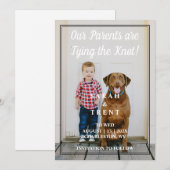 Save The Date Moderne Nos parents Enfants Animaux de compagnie P (Devant / Derrière)