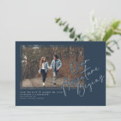 Save The Date Moderne Notre aventure commence Enregistrer la pho (Debout devant)