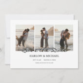 Save The Date Moderne Quatre Photos (Devant)