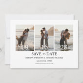 Save The Date Moderne Quatre Photos (Devant)