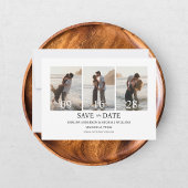 Save The Date Moderne Quatre Photos