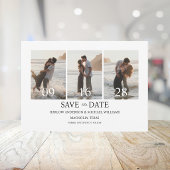 Save The Date Moderne Quatre Photos