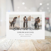 Save The Date Moderne Quatre Photos