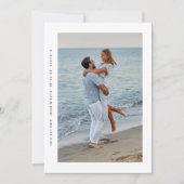 Save The Date moderne simple cadre minimal 2 photo (Devant)