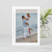 Save The Date moderne simple cadre minimal 2 photo (Debout devant)