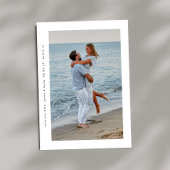 Save The Date moderne simple cadre minimal 2 photo