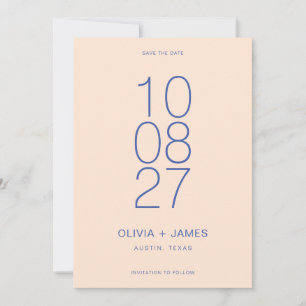 Save The Date Moderne simple Mariage non photo
