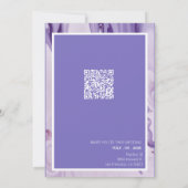 Save The Date Moderne simple Purple Lavender Enregistrer la conc (Dos)
