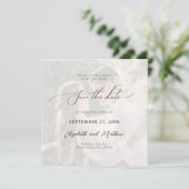 Save The Date Moderne Simple Script 2 Mariage photo (Debout devant)