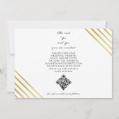 Save The Date Moderne Simple Script Deux Galerie Photo QR CODE (Dos)