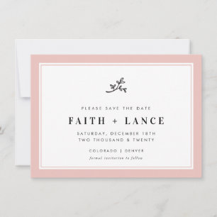 SAVE THE DATE moderne springveer schattig border b Kaart