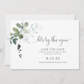 Save The Date Moderne verdure Changer la date Mariage Enregistre (Devant)