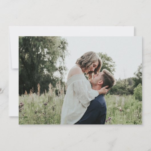Save The Date Modification Des Plans | Noir moderne et blanc (Dos)