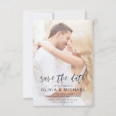 Save The Date Modifier Enregistrer la date Photo Mariage (Devant)