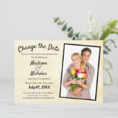 Save The Date Modifier la date Ajouter Mariage photo Parchemin b (Debout devant)