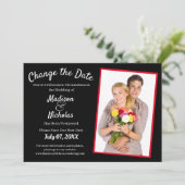 Save The Date Modifier la date Ajouter Mariage photo reportée no (Debout devant)