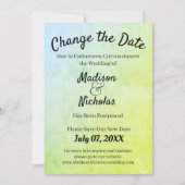 Save The Date Modifier la date de report du parchemin vert par l (Devant)