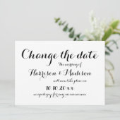 Save The Date Modifier la date, Mariage de calligraphie Faire-pa (Debout devant)