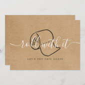 Save The Date Modifier la date reportée Annulé Rustic Boho (Devant / Derrière)