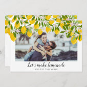 Save The Date Modifier la date reportée de l'événement Citrons p (Devant / Derrière)