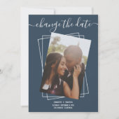 Save The Date Modifier La Date Typographie Photo Mariage Card (Devant)