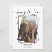 Save The Date Modifier La Date Typographie Photo Mariage Card (Devant)