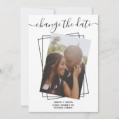 Save The Date Modifier La Date Typographie Photo Mariage Card (Devant)