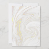 Save The Date Modifier la date Verdure Feuille marbre Swirl (Dos)