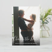 Save The Date Modifier la photo du script Mariage reportée de la (Debout devant)