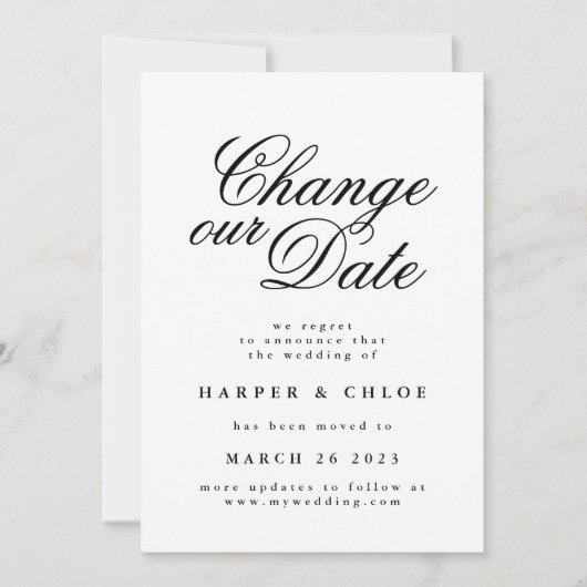 Save The Date Modifier notre date (Devant)