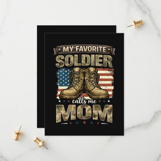 Save The Date Mon soldat préféré m'appelle maman (Devant/Arrière en situation)