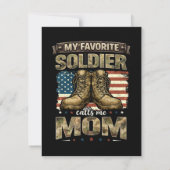 Save The Date Mon soldat préféré m'appelle maman (Dos)