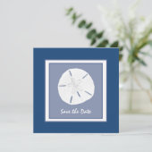 Save The Date Monaco Dollar de sable bleu Enregistrer la date (Debout devant)