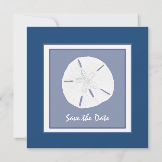 Save The Date Monaco Dollar de sable bleu Enregistrer la date (Devant)