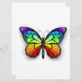 Save The Date Monarque papillon arc-en-ciel (Devant / Derrière)