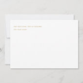 Save The Date Monogramme Emerald Green Gold Enregistrer La Date (Dos)