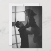 Save The Date Monogramme Minimaliste Photo (Dos)