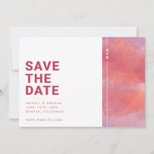 Save The Date Monogramme Moderne Enregistrer La Date