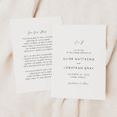 Save The Date Monogramme noir et blanc Mariage élégant