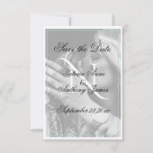 Save The Date Monogramme Photo Script Mariage Enregistrer La Dat (Devant)