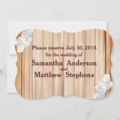Save The Date Monogramme Rustic Mason Jar et Peonies roses (Dos)