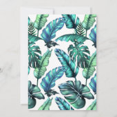 Save The Date Monogramme Tropical Eté Plage (Dos)